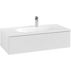 Villeroy & Boch V&B Antao Servantskap med 1 skuff 98,8x49,3x25,6 cm, m/lys, Hvit