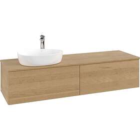 Villeroy & Boch V&B Antao Servantskap med 2 skuffer 160x50x36 cm, u/lys, Eik