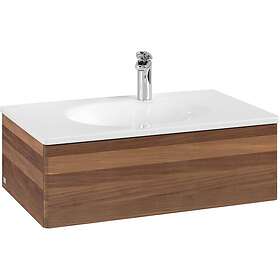 Villeroy & Boch V&B Antao Servantskap med 1 skuff 78,8x49,6x25,6 cm, m/lys, Valn