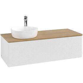Villeroy & Boch V&B Antao Servantskap med 1 skuff 120x50x36 cm, u/lys, Hvit Blan