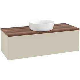 Villeroy & Boch V&B Antao Servantskap med 1 skuff 120x50x36 cm, u/lys, Grå Matt/