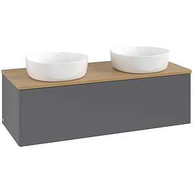 Villeroy & Boch V&B Antao Servantskap med 1 skuff 120x50x36 cm, u/lys, Antrasitt