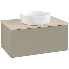Villeroy & Boch V&B Antao Servantskap med 1 skuff 80x50x36 cm, u/lys, Steingrå/C