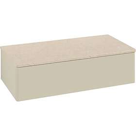 Villeroy & Boch Antao Sideskap 100x50x26,8 cm, m/lys, Grå Matt/Crème