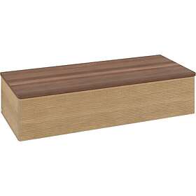 Villeroy & Boch Antao Sideskap 120x50x26,8 cm, m/lys, Eik/Valnøtt