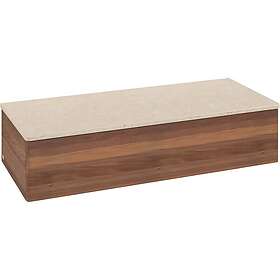 Villeroy & Boch Antao Sideskap 120x50x26,8 cm, m/lys, Valnøtt/Crème