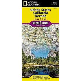 United States, California And Nevada Adventure Map