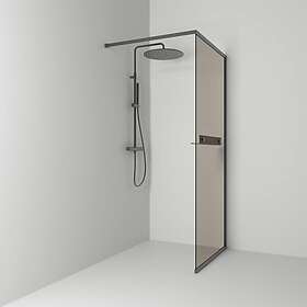 Svedbergs Duschvägg Langfoss Fast Skärm Lfoss Bl.sv/Br 90x200 Hy 6092015