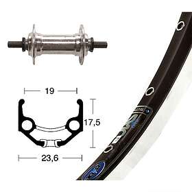 Winora Rigida Zac 19 Road Front Wheel Svart 9 x 100 mm