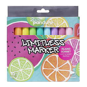 Set Limitless Markers Island Sorbet 10 – akrylpennor i fruktiga och pastelliga f