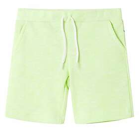 vidaXL Barnshorts med snöre neongul 128 12617
