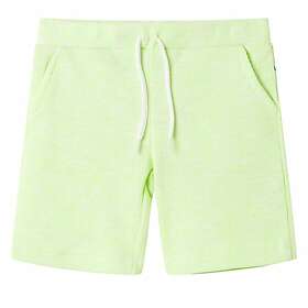 vidaXL Barnshorts med snöre neongul 104 12615