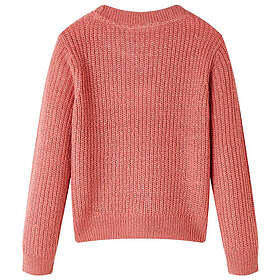 vidaXL Stickad tröja för barn rosa 140 14508