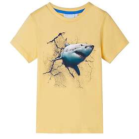 vidaXL T-shirt för barn gul 116 11806