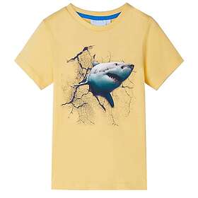 vidaXL T-shirt för barn gul 128 11807