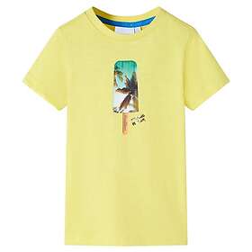 vidaXL T-shirt för barn gul 140 12383