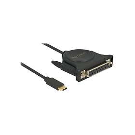 DeLock USB-/parallellkabel 24 pin USB-C till DB-25 1,8 m