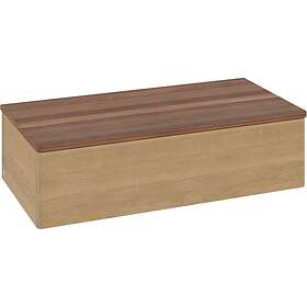 Villeroy & Boch Antao Sideskap 100x50x26,8 cm, m/lys, Eik/Valnøtt L40002HN