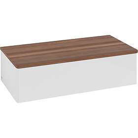 Villeroy & Boch Antao Sideskap 100x50x26,8 cm, m/lys, Hvit/Valnøtt L40002GF
