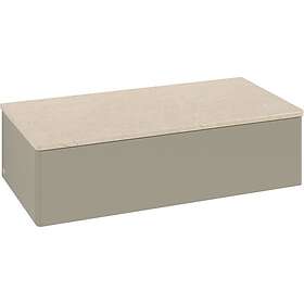 Villeroy & Boch Antao Sideskap 100x50x26,8 cm, m/lys, Steingrå/Crème L40003HK