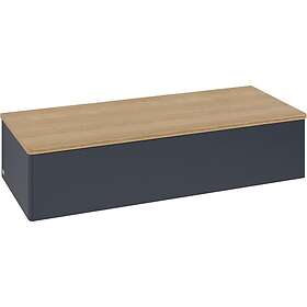 Villeroy & Boch Antao Sideskap 120x50x26,8 cm, m/lys, Blå Matt/Eik L41001HG