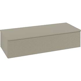 Villeroy & Boch Antao Sideskap 120x50x26,8 cm, m/lys, Steingrå Matt L41100HK