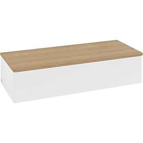 Villeroy & Boch Antao Sideskap 120x50x26,8 cm, m/lys, Hvit Matt/Eik L41001MT