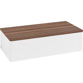 Villeroy & Boch Antao Sideskap 100x50x26,8 cm, m/lys, Hvit Matt/Valnøtt L40102MT