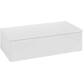 Villeroy & Boch Antao Sideskap 100x50x26,8 cm, m/lys, Hvit Høyglans L40000GF