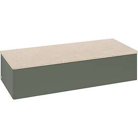Villeroy & Boch Antao Sideskap 120x50x26,8 cm, m/lys, Grønn Matt/Crème L41003HL