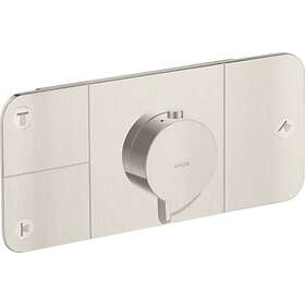 Axor One Termostat, med 3 utløp For innbygging, Rustfritt Stål 45713800
