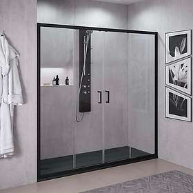 Novellini Zephyros 2,0 2A Skyvedør 196-202 cm, Krom/Klarglass ZEP22A196-1K