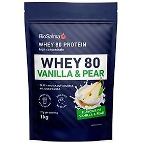 Biosalma Whey 80 Päron/Vanilj 1kg