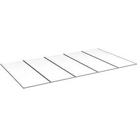 Halle Kanalplasttak komplett Isolux klar 16x1050x3500 mm 5st skivor