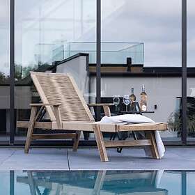 Venture Home Solsäng Little John Beige Sunbed Acacia Dark brown 9606-667