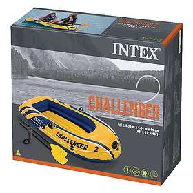 Intex Challenger 2 Inflatable Boat Gul,Blå 1 Place
