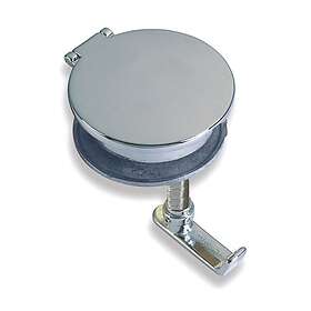 Foresti &amp; Suardi & Chromed Brass Handle With Key Silver 84 x 68 mm