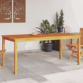 vidaXL Trädgårdsbord 180x90x75 cm massivt akaciaträ 366371