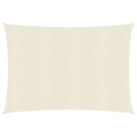 vidaXL Solsegel 160g/m² gräddvit 2,5x3 m HDPE 311177