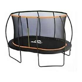 Karhu Blackline Oval trampolin, 366 x 240 cm skyddsnät