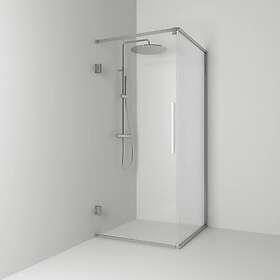 Svedbergs Duschhörn Langfoss Rak/Fast Hörn Ma/Li 90x82x200 68982003