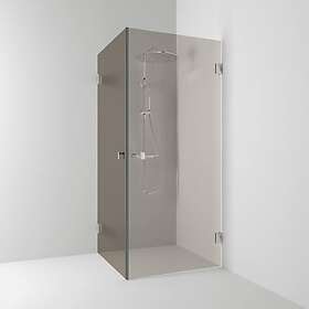 Svedbergs Duschhörn 180° Rak Hörn Brons/Krom 100x100 653911