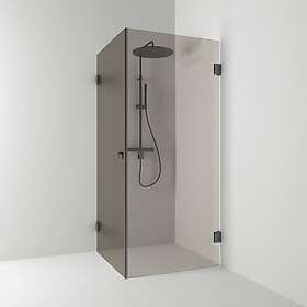 Svedbergs Duschhörn 180° Rak Hörn Brons/Bl.Sv 90x100 623991