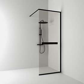 Svedbergs Duschvägg Langfoss Fast Skärm Sv/Br 90x230 Hy 6092312