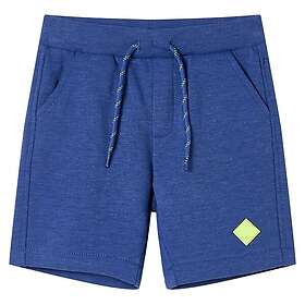 vidaXL Barnshorts med snöre blå melange 104 11905