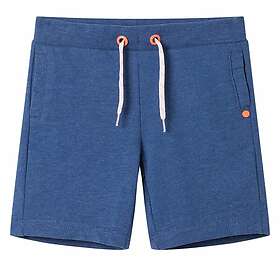 vidaXL Barnshorts med snöre mörkblå melange 104 12365