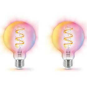 WiZ Wi-Fi RGB 40W G95 E27 x2