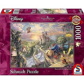 Schmidt Spiele 59475 Thomas Kinkade - Beauty and the Beast Falling in Love 1000 