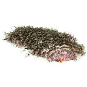 Whiting Mini Bird Fur Grizzly dyed Pink Grizzly dyed Shell Pink