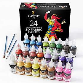 Castle Arts 3D målningsset för canvas 24 flaskor